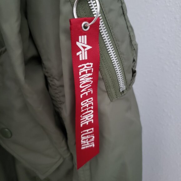 (Pre-owned) Alpha Industries MA-1 Bomber Flight Jacket (Reversible) (XL) - Picture 4 of 10